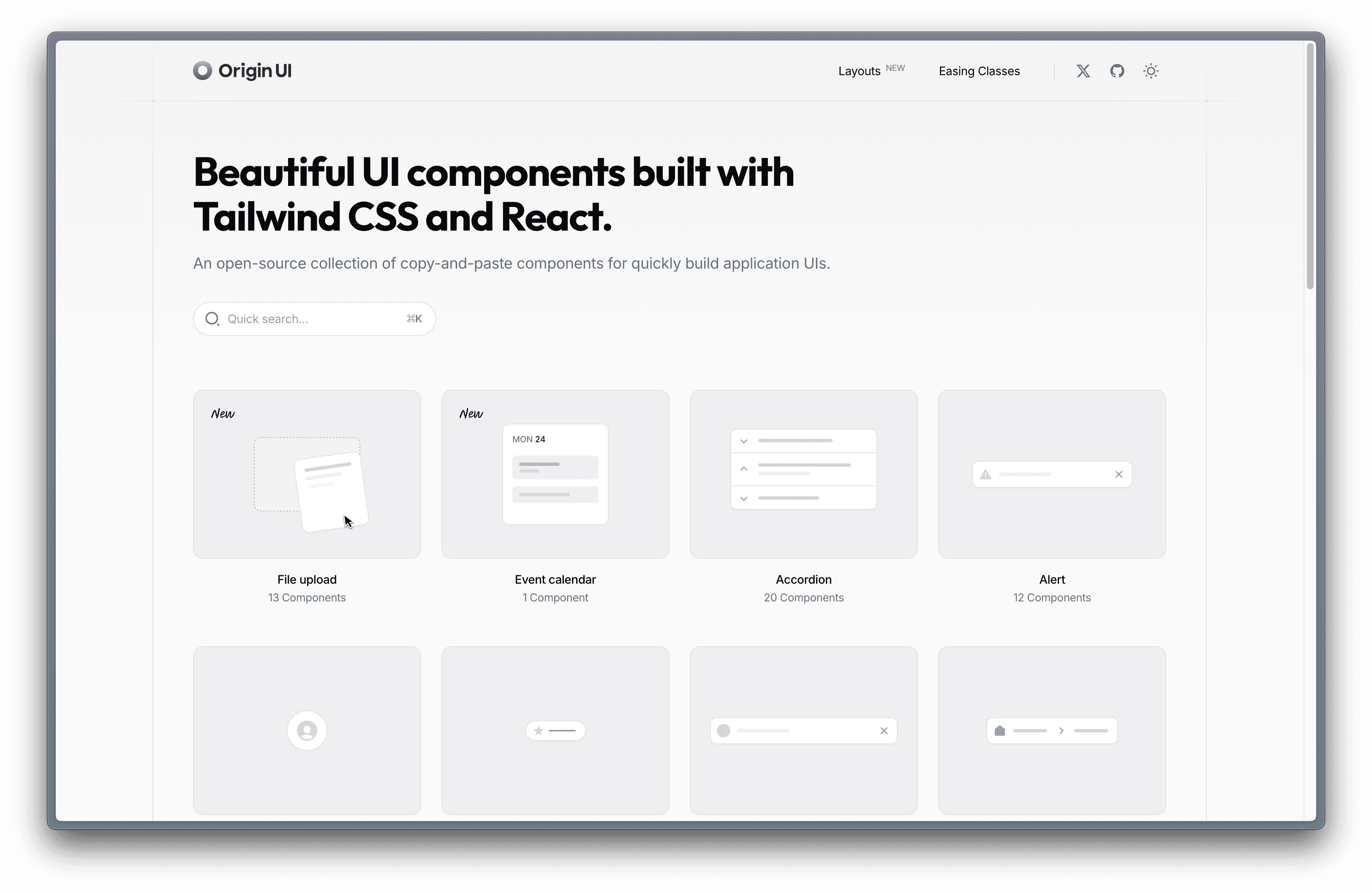 Origin UI