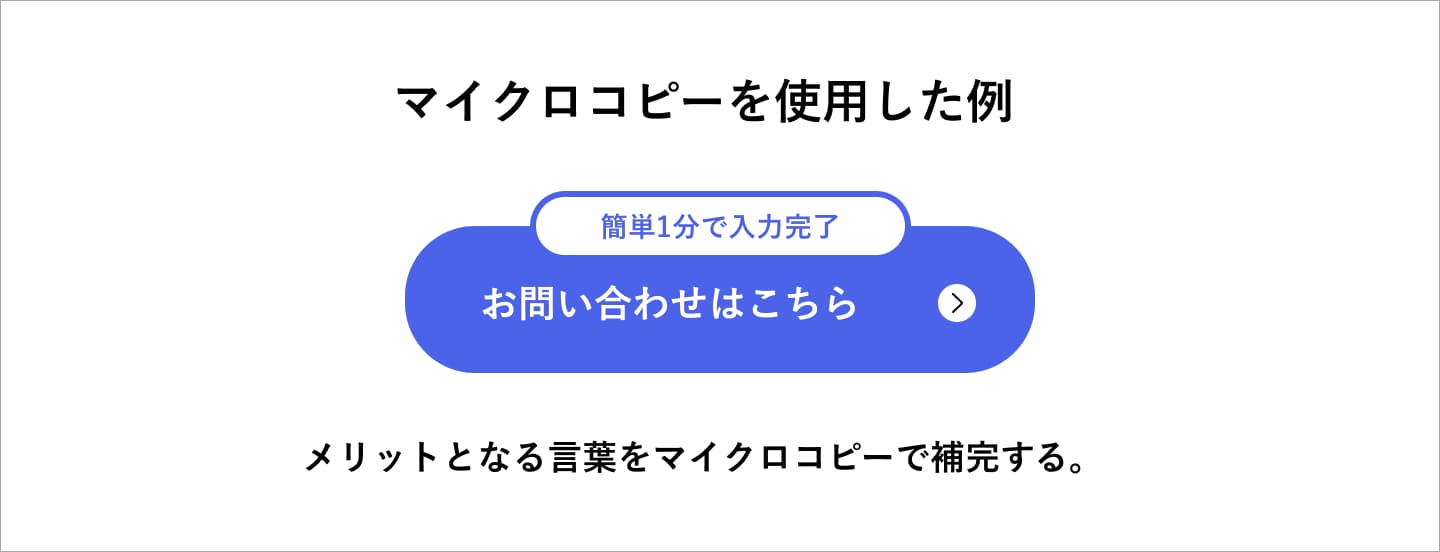 マイクロコピーを使用した例